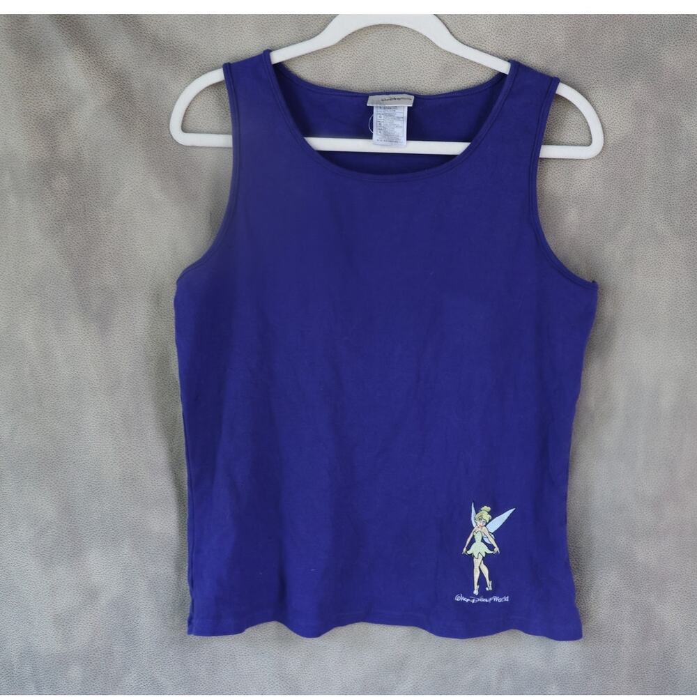 Walt Disney World Tank Top w/ Peter Pan's Tinker Bell Fairy Embroidery (SIZE: L)